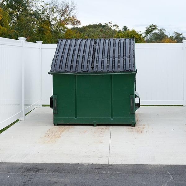 we offer customizable service plans for our commercial dumpsters, with options ranging from daily to regular monthly pickup